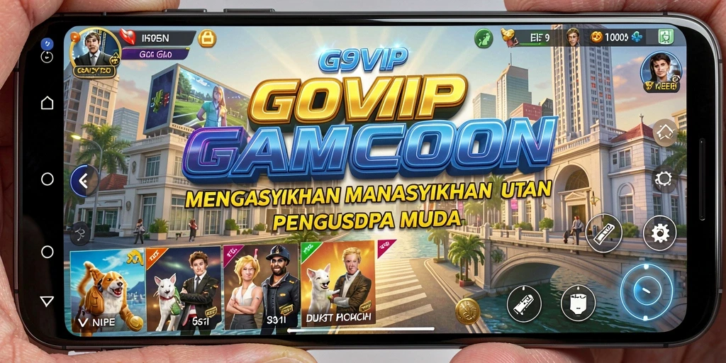 Screenshot G9VIP menampilkan gameplay seru dan interaksi bisnis menarik.