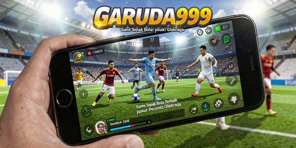 Tampilan seru dari pertandingan sepak bola di GARUDA999.