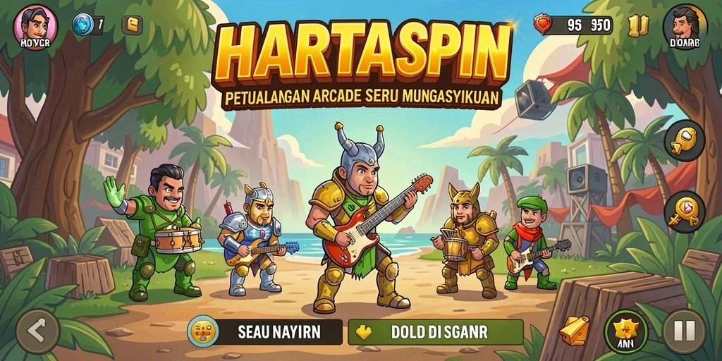 Gameplay seru dan penuh tantangan dari HARTASPIN.