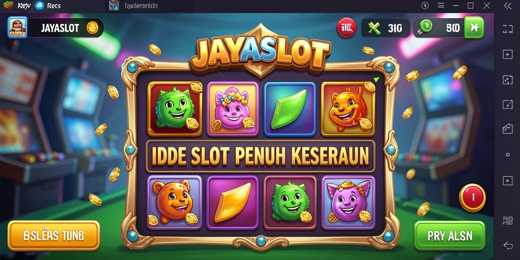 Tampilan gameplay utama JAYASLOT yang menarik dan dinamis.