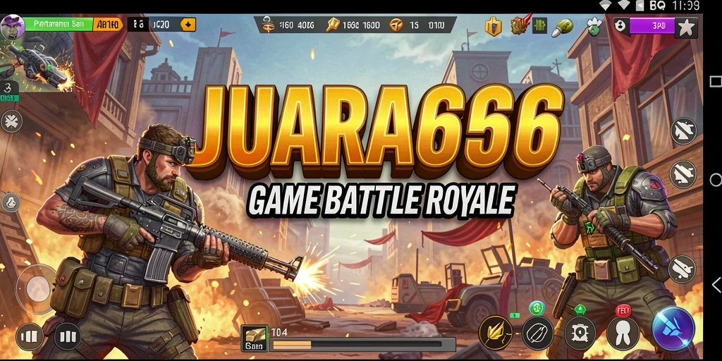 Gameplay seru dalam pertarungan Battle Royale JUARA666.