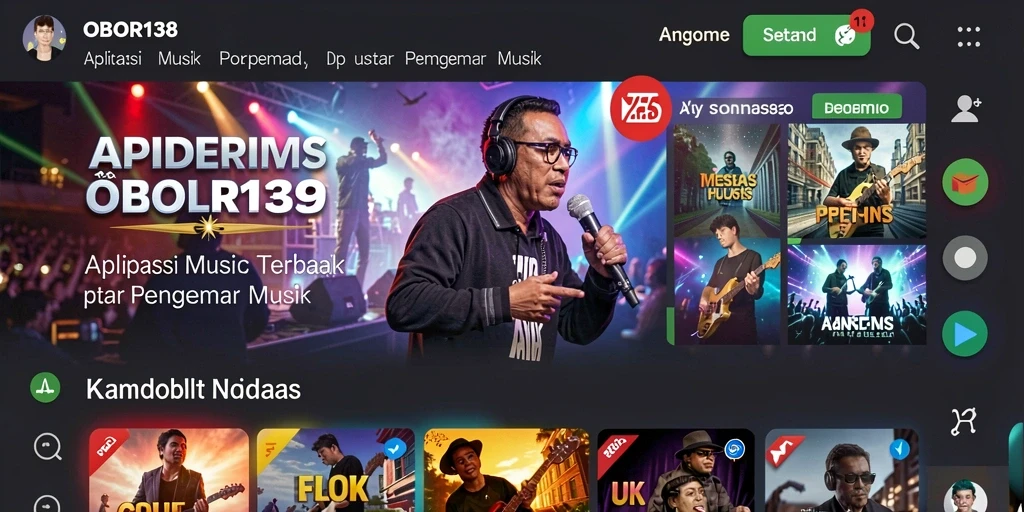 Tampilan gameplay OBOR138 dengan berbagai interaksi musik yang menarik.