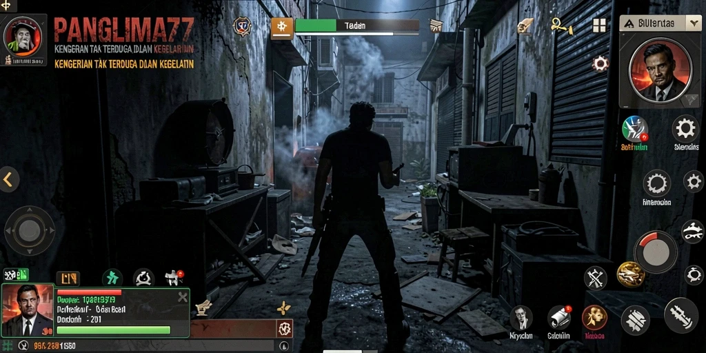 Screenshot menampilkan gameplay menegangkan saat menjelajahi kegelapan.