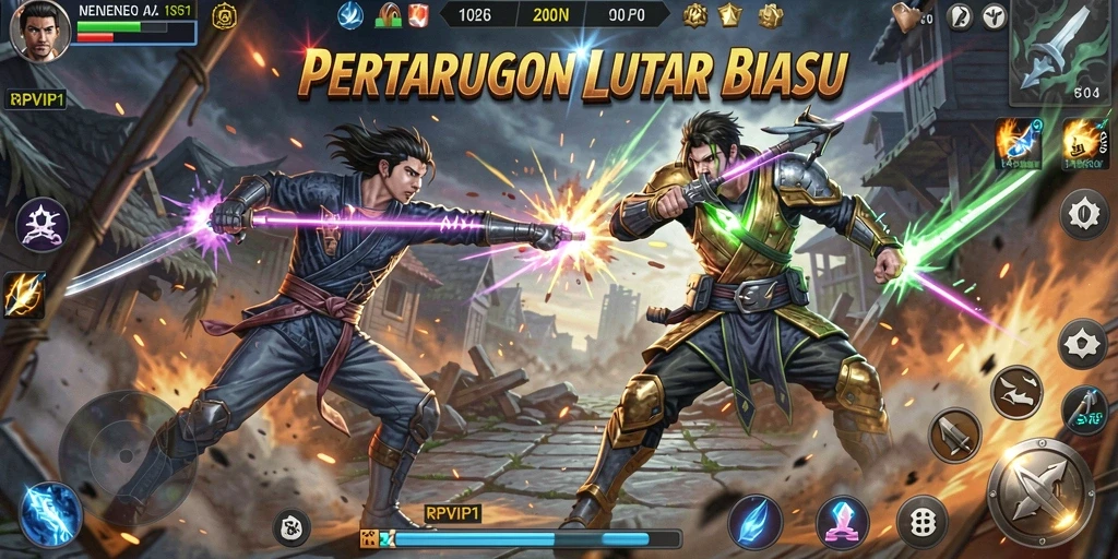 Tampilan gameplay RPVIP1 yang menegangkan dan mendebarkan.