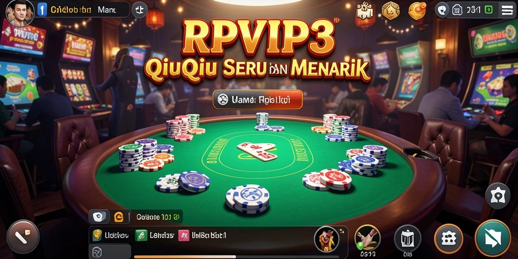 Screenshot gameplay QiuQiu RPVIP3 yang seru dan kompetitif.