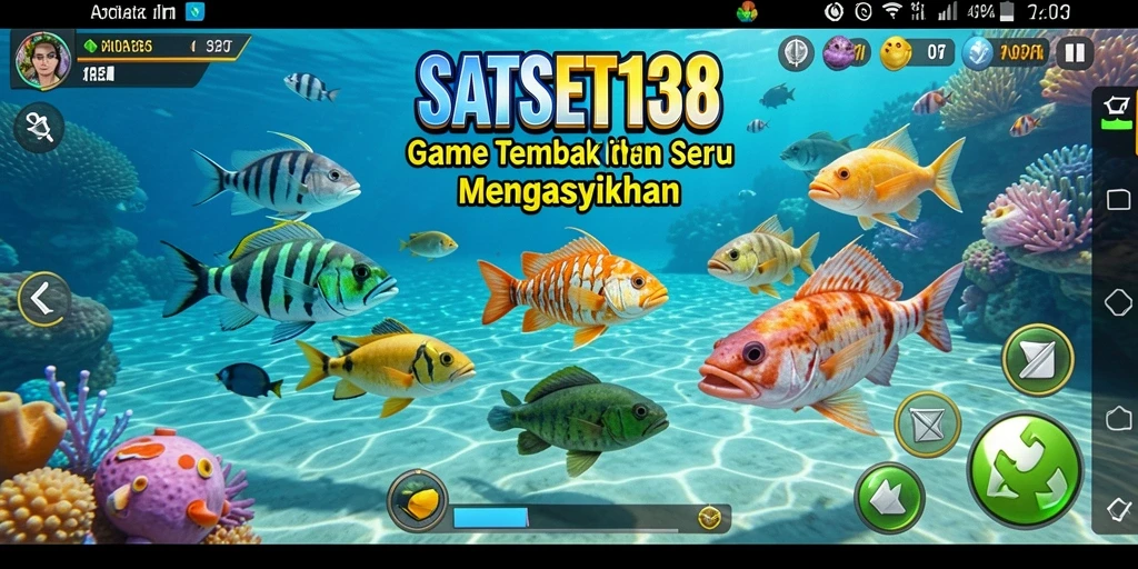 Gameplay menembak ikan yang seru di SATSET138.