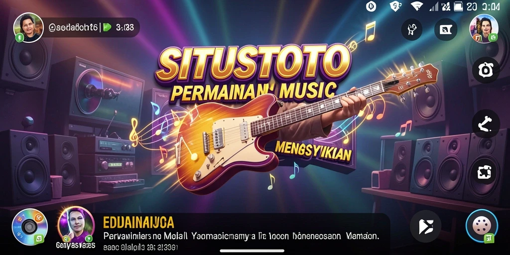 Tampilan aksi mendebarkan dalam permainan musik SITUSTOTO.