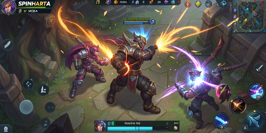 Tampilan gameplay seru dan menarik di SPINHARTA.
