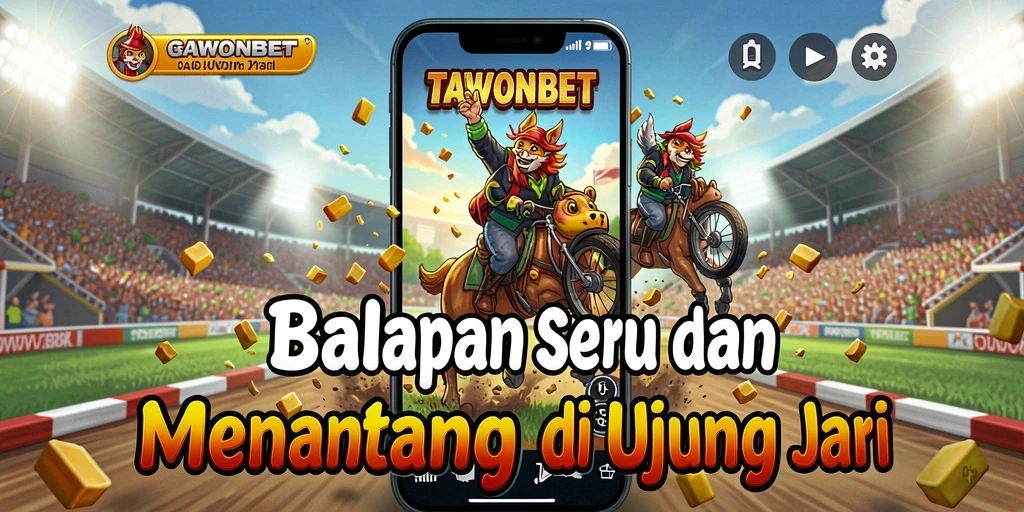 Gameplay seru dan menantang dalam balapan TAWONBET.