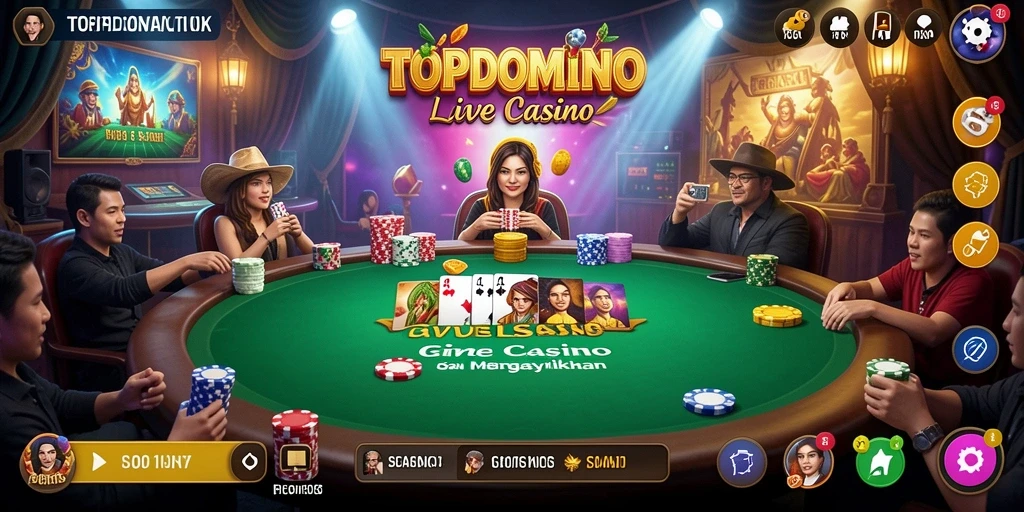 Tampilan gameplay Live Casino yang memukau dan mengasyikkan.