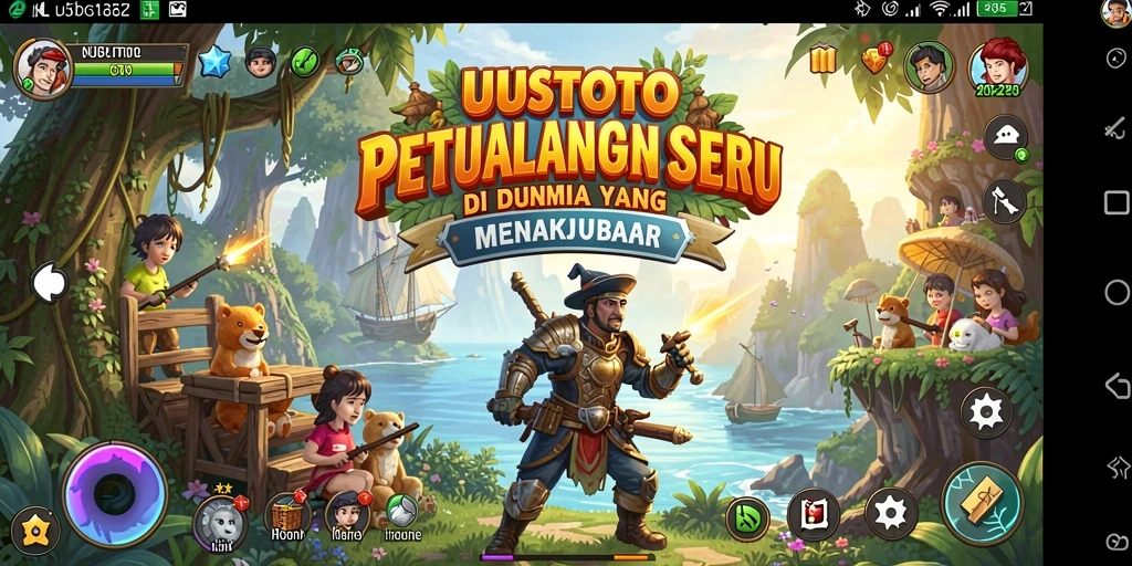 Gameplay seru di dunia petualangan <strong>UUSTOTO</strong> yang menakjubkan.